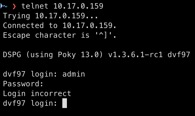 Удивительно, но admin/admin не подходит