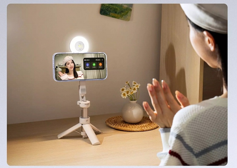 Выдаёт до 2200 кд/кв.м, крепится к смартфону и работает до 40 минут. Oppo представила смартфонную мини-лампу Magnetic Halo Flash Light