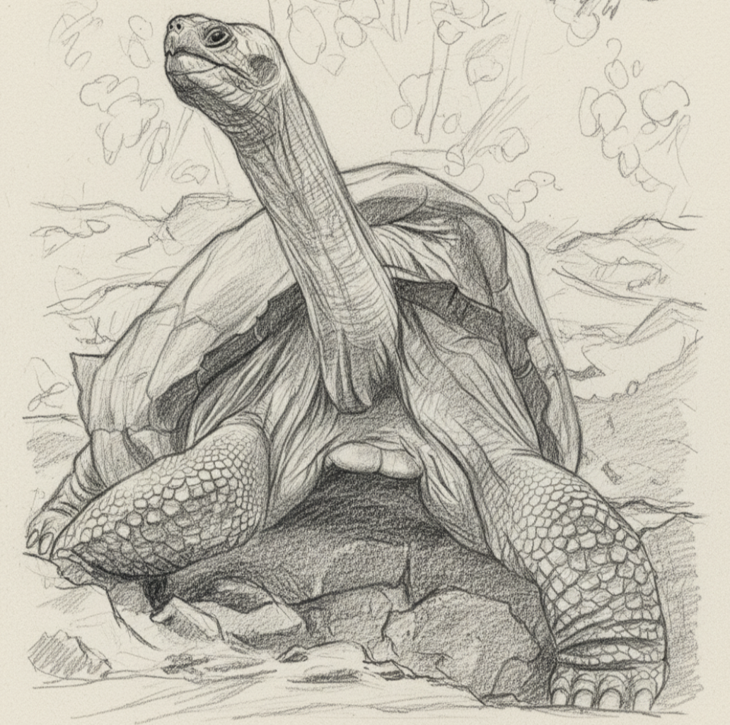 Черепаха не только быстрая, но и вечная