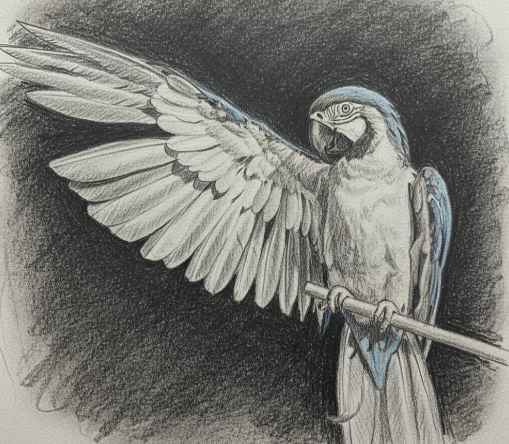 Погупай птица умная и разговорчивая