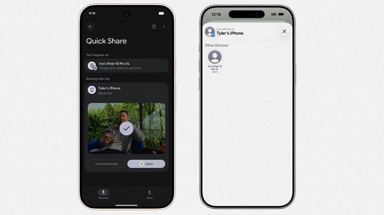 Пользователи iPhone и Google Pixel 10 теперь могут обмениваться файлами по AirDrop - 1 Пользователи iPhone и Google Pixel 10 теперь могут обмениваться файлами по AirDrop