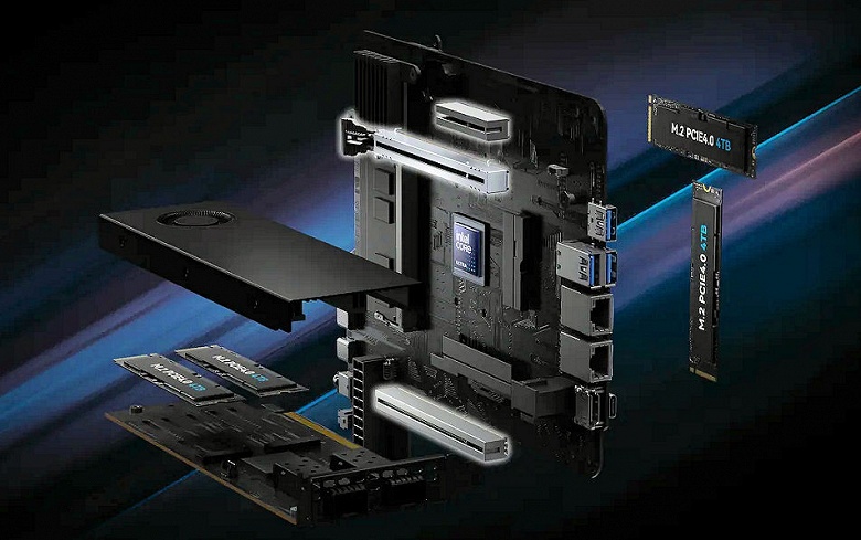 24-ядерный Intel Core Ultra 9 285HX, до 256 ГБ ОЗУ, поддержка двух видеокарт, три USB4 и 25-гигабитная сеть в мини-ПК за 1200 долларов. Представлен Minisforum MS-02 Ultra