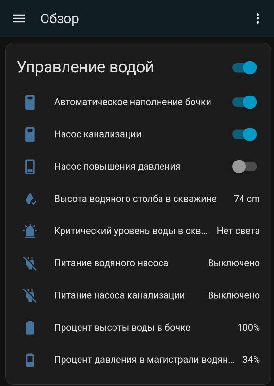 Рис. 24. Интеграция контроллера с HomeAssistant