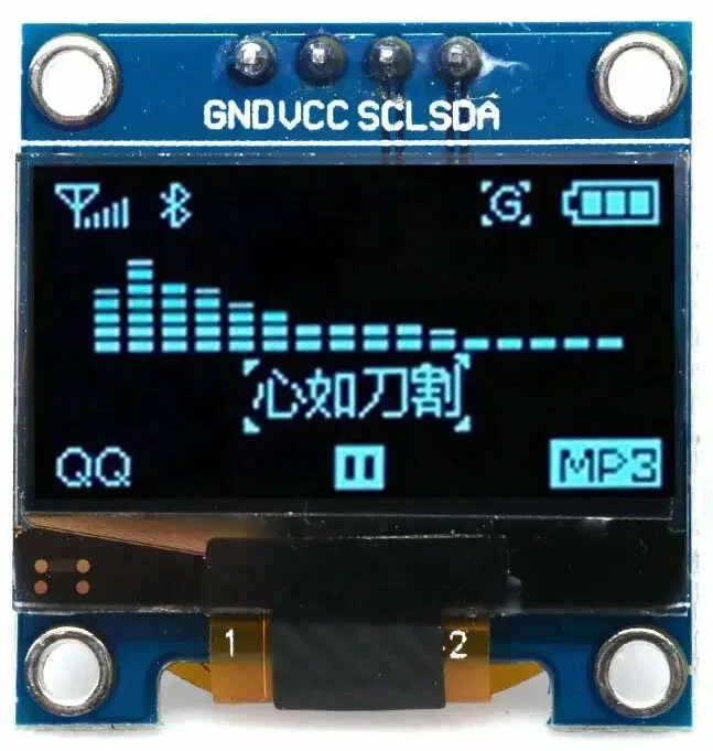 Рис. 5. Дисплей ssd1306, голубой