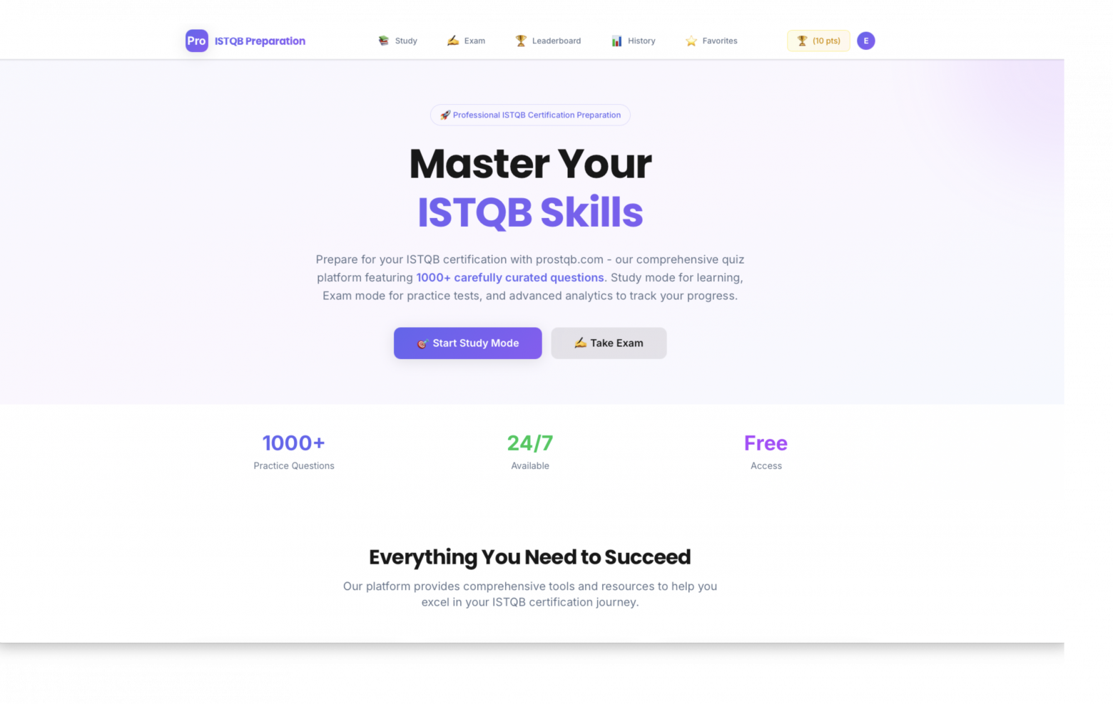 ProSTQB — бесплатная платформа, которая выводит подготовку к ISTQB на новый уровень - 1 ProSTQB