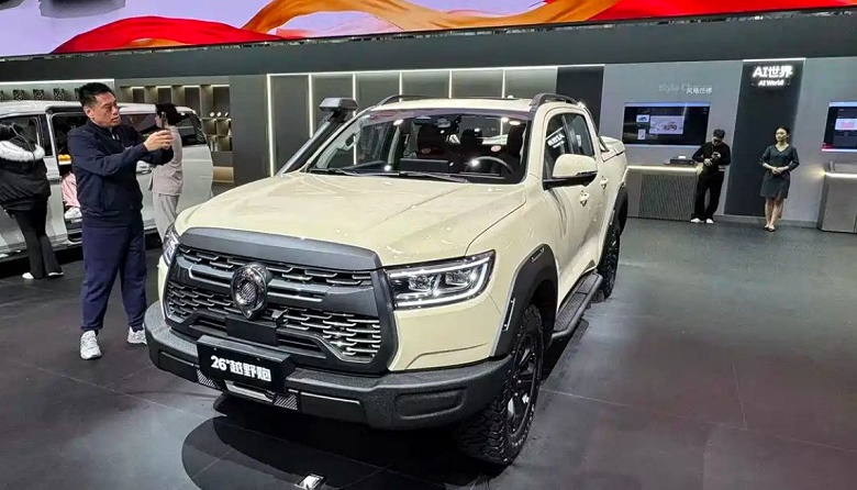 Представлен внедорожный пикап Great Wall Cannon 2026 Off-road: полный привод с тремя блокировками и тяговитый мотор мощностью 186 л.с. &mdash; за 180 тыс. юаней (2 млн рублей)