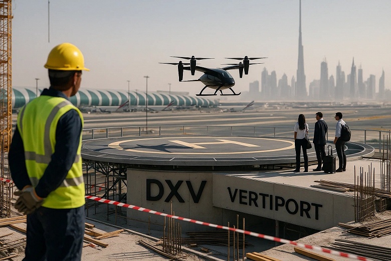 В Дубае завершили возведение ключевого элемента первой в мире сети аэротакси