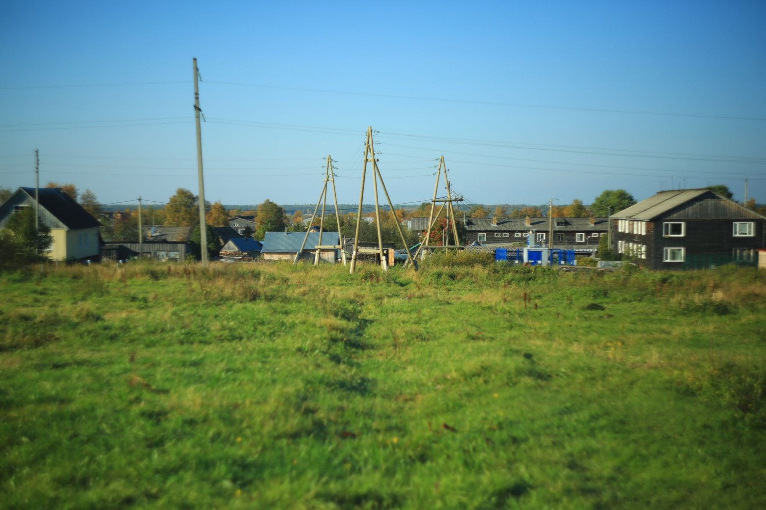 Открытая диафрагма, заметно веньетирование и подмыливание краёв