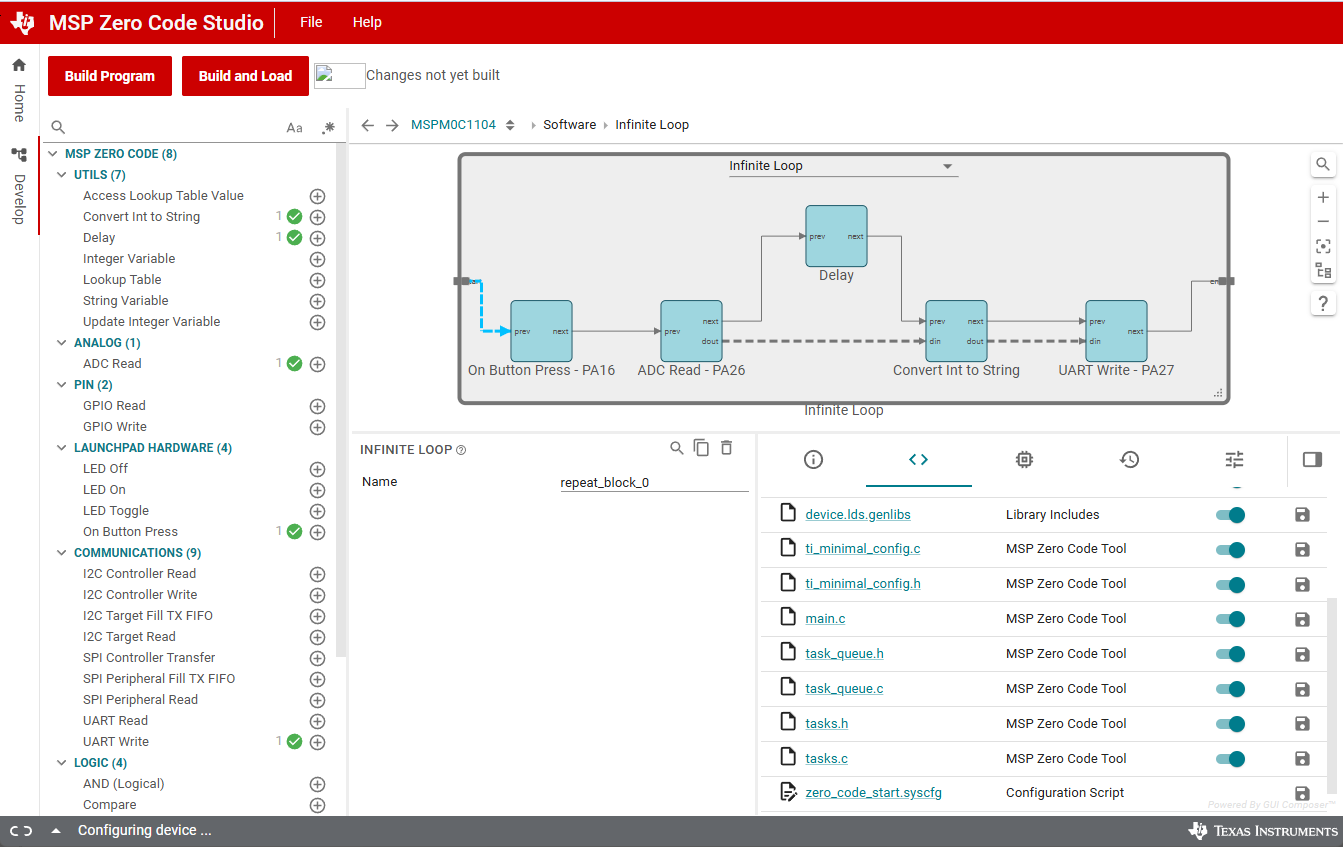 MSP Zero Code Studio