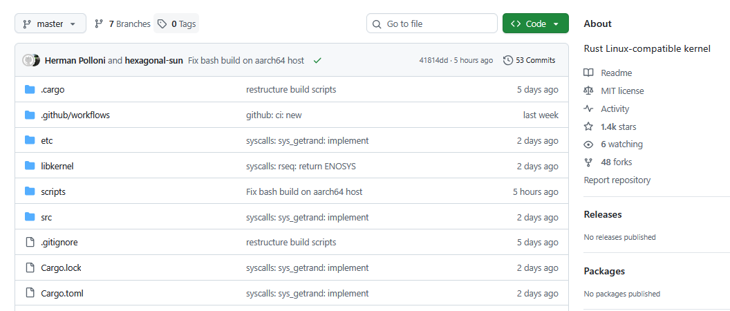 Moss: Linux-совместимое ядро на Rust. Что это за проект? - 1