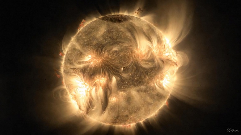 На Солнце образовался &laquo;Чёрный лебедь&raquo; &mdash; гигантская группа пятен, вторая по размеру за 10 лет