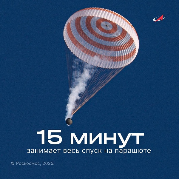 16 500 км за 3,5 часа и 15 минут на парашюте. Роскосмос рассказал подробности о возвращении &laquo;Союза&raquo; с МКС на Землю