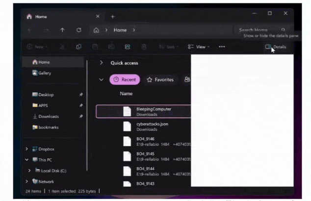 Очередной баг в Windows &laquo;слепит&raquo; пользователей. В тёмной теме при открытии &laquo;Проводника&raquo; окно может сначала отображать белое поле