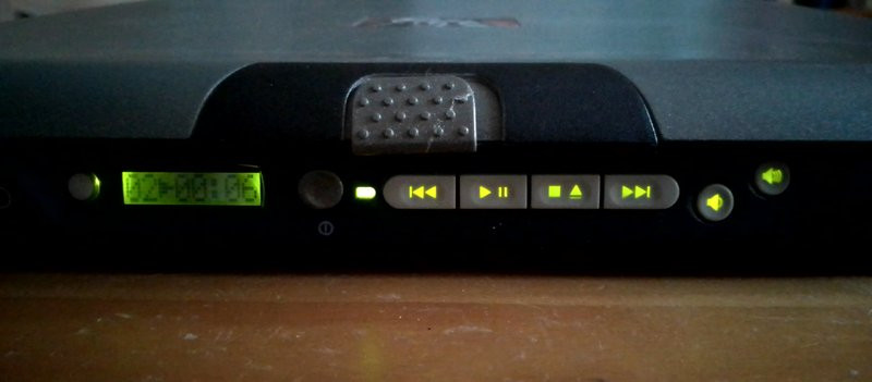 HP OmniBook XE3 GC: интерфейс CD-проигрывателя