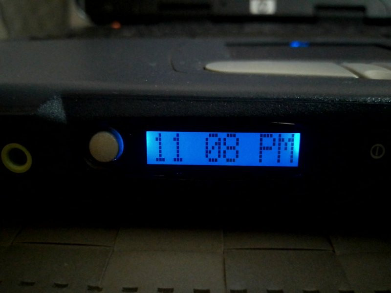 HP OmniBook XE3 GF: время на LCD