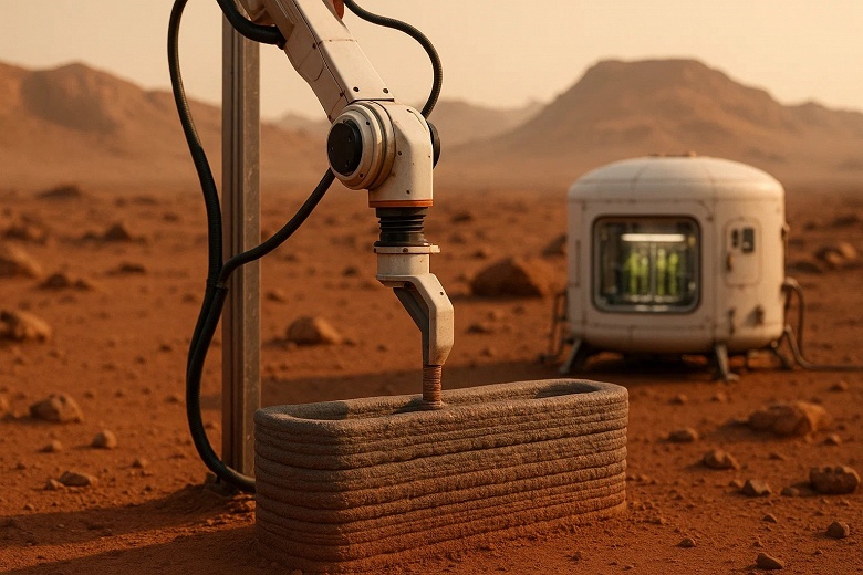 Бактерии вместо бетономешалки: учёные показали, что микроорганизмы могут «склеивать» реголит в прочный материал - 1 Бактерии вместо бетономешалки: учёные показали, что микроорганизмы могут «склеивать» реголит в прочный материал