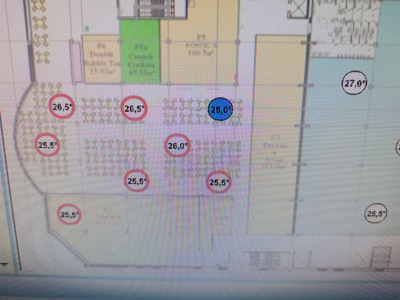 Выбраны блоки для отправки команды, левая кнопка мыши