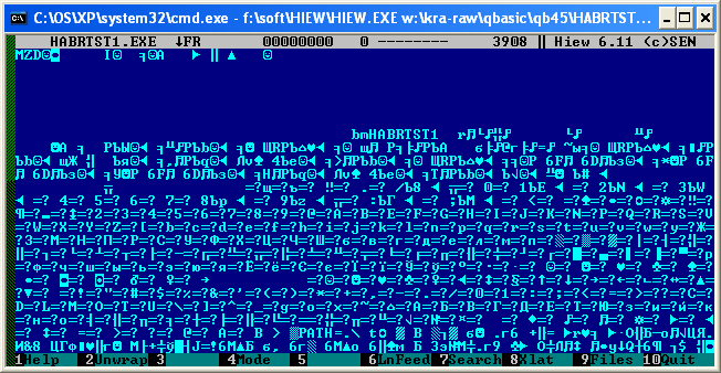 Начало содержимого EXE-файла