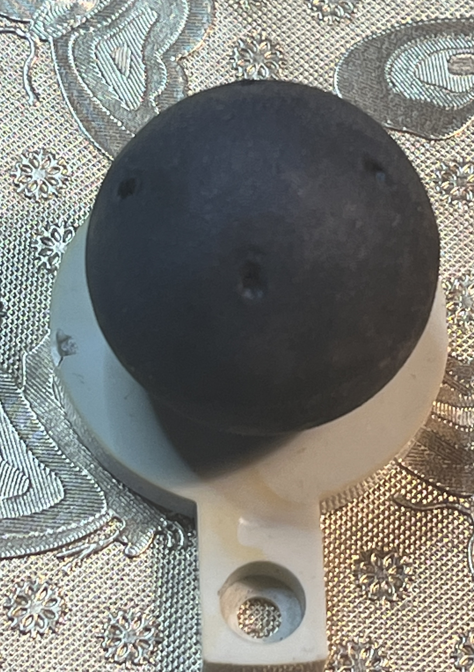 Перфорация обрезиненного шарика