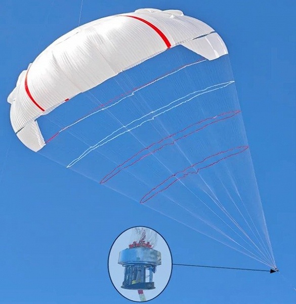 Представлен гигантский &laquo;парашют-генератор&raquo; размером с 12 баскетбольных площадок