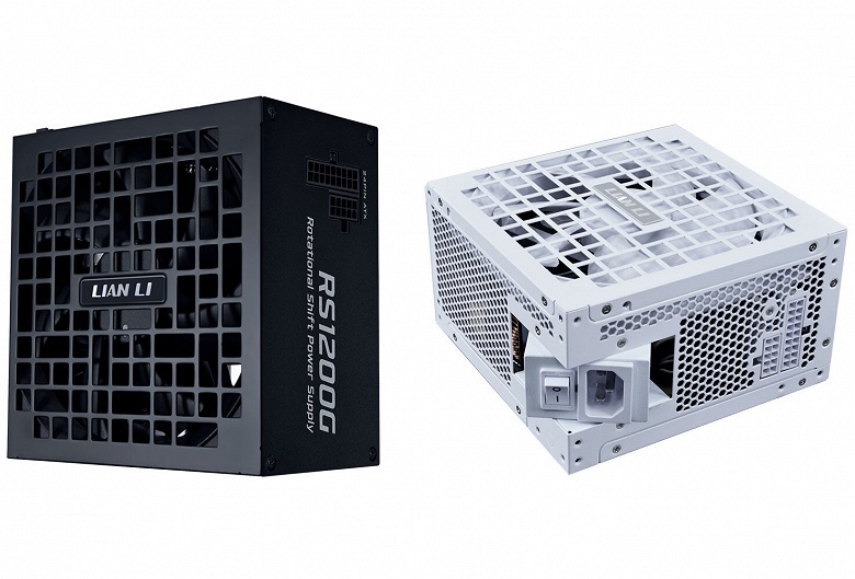 Других таких блоков питания в мире нет. Lian Li RS предлагает поворотный разъём питания от розетки и разъёмы для ПК с трёх сторон