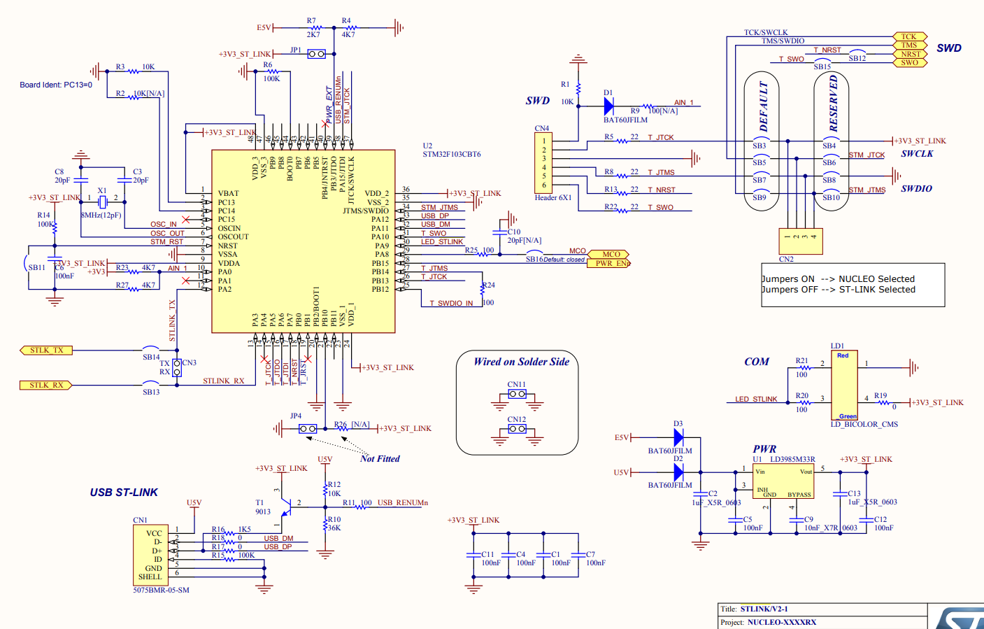 Программатор из обломка платы Nucleo - 4 Программатор из обломка платы Nucleo - 4