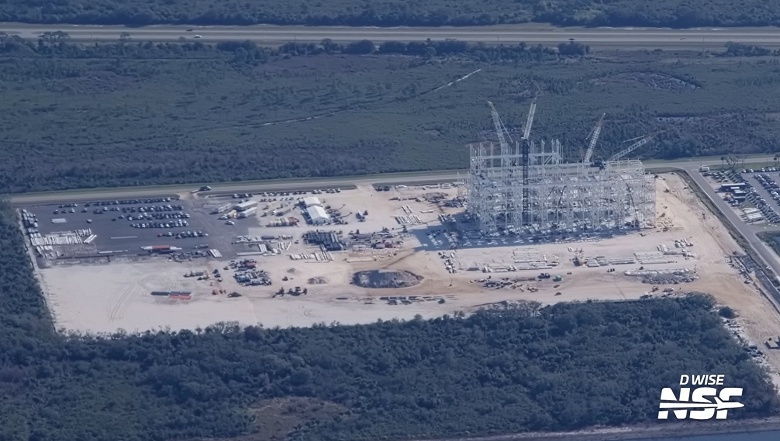 Одно из крупнейших сооружений в мире. Gigabay, где будут собирать тысячу Starship в год, пока вдвое ниже финальной высоты - 1 Одно из крупнейших сооружений в мире. Gigabay, где будут собирать тысячу Starship в год, пока вдвое ниже финальной высоты