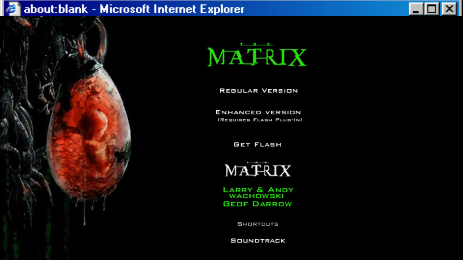 1999-й, сайт Матрицы  