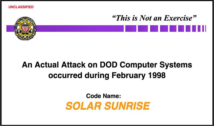 Обложка рассекреченной презентации для Комитета начальников штабов 1999 года