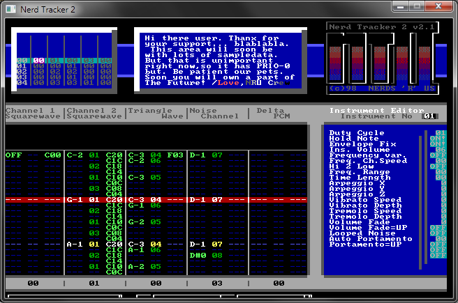 SDL-порт NerdTracker 2 для Windows