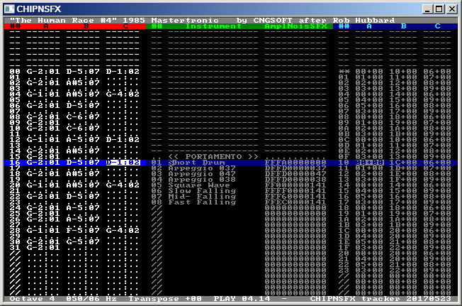 Интерфейс CHIPNSFX