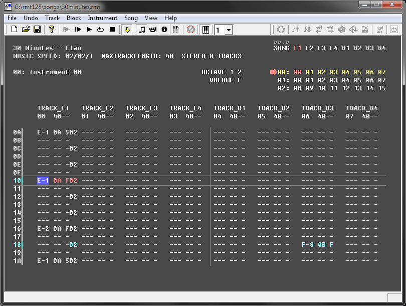 Raster Music Tracker
