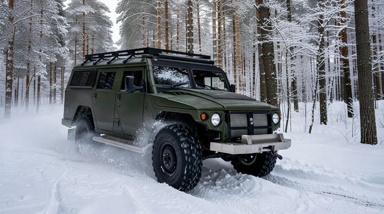  &laquo;Тигр&raquo; со звуковой системой Alpine и лебёдкой с тяговым усилием 10 тонн: уникальный гражданский ГАЗ 2330 выставили на продажу