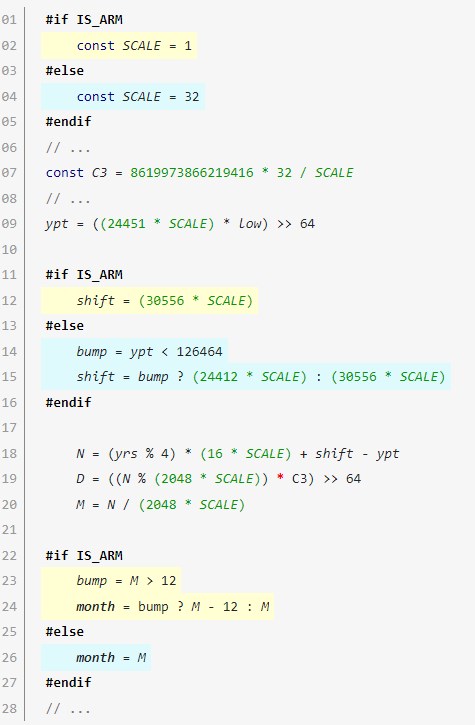 Я написал алгоритм вычисления дат, который на 30–40% быстрее остальных - 3