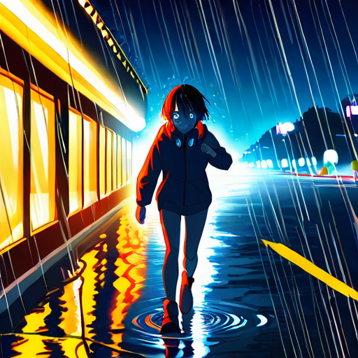 SD «Динамика: тот же персонаж “бежит”»