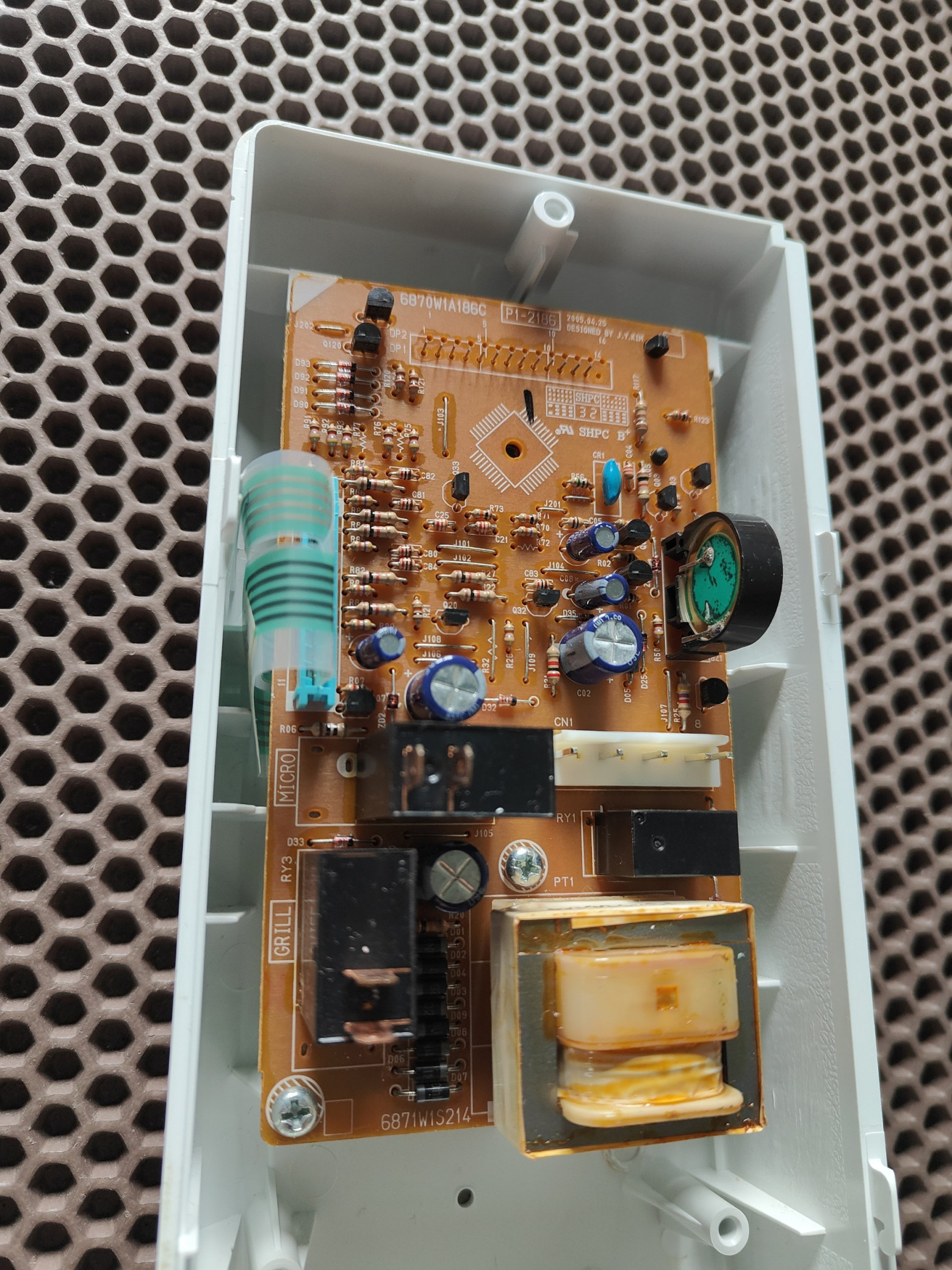 Ремонт микроволновки LG. Установка механических кнопок вместо сенсорных - 5