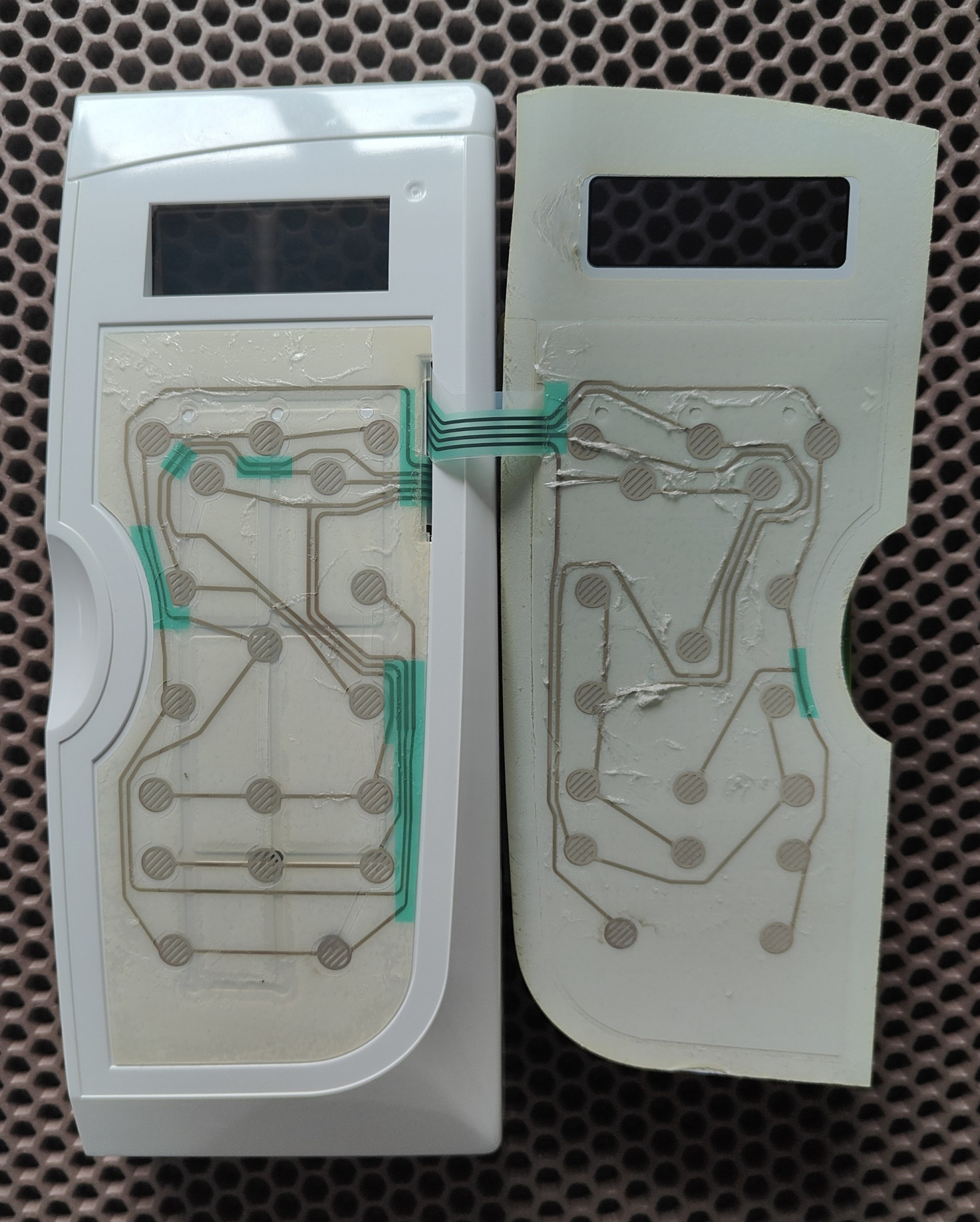 Схема мембранных кнопок панели управления