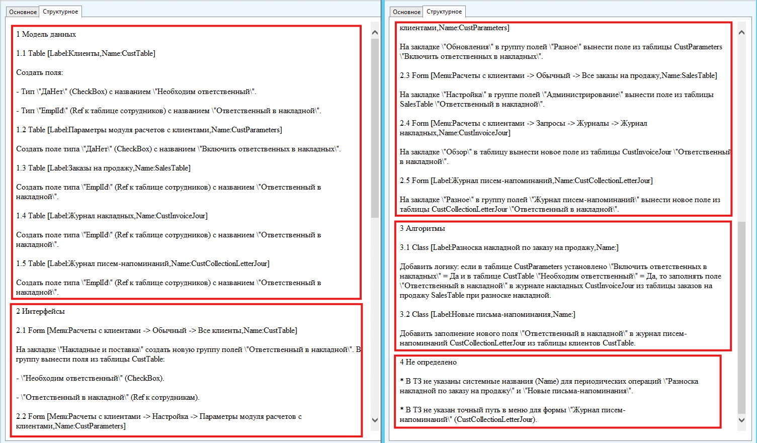 Рис. 3 Результат анализа 3-его варианта ТЗ