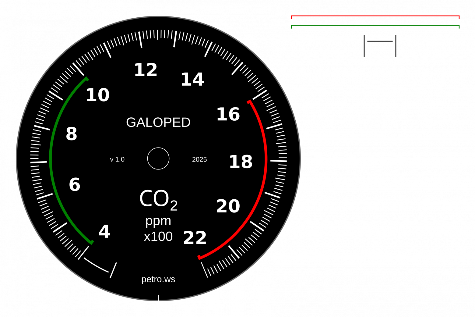 Аналоговый датчик CO₂ - 22