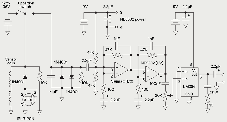  Протонный прецессионный магнитометр представляет собой, в основном, многоступенчатый аналоговый усилитель.