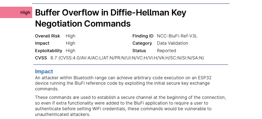 Рисунок 13. Уязвимость в механизме установления защищенного канала