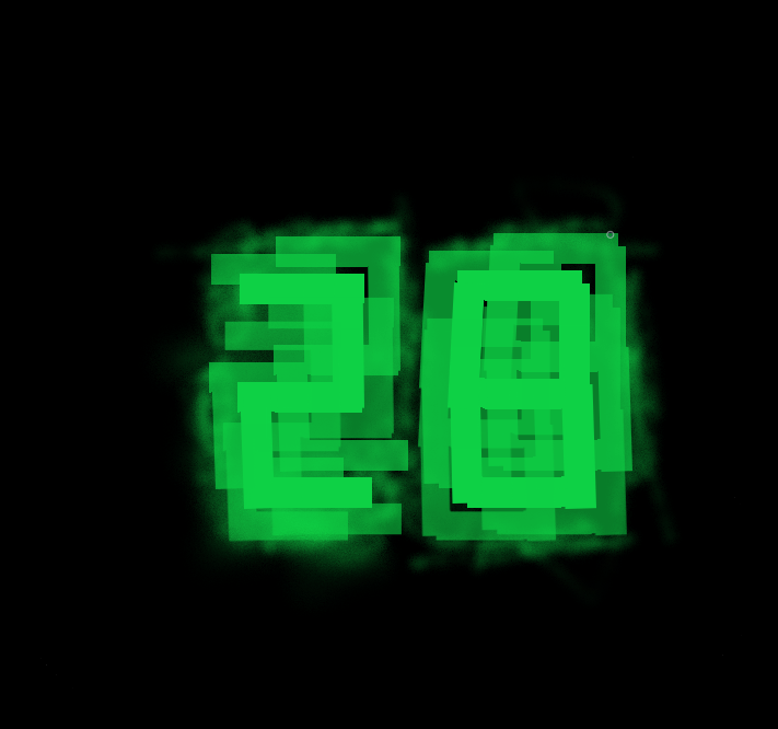 цифры на зеленом светофоре