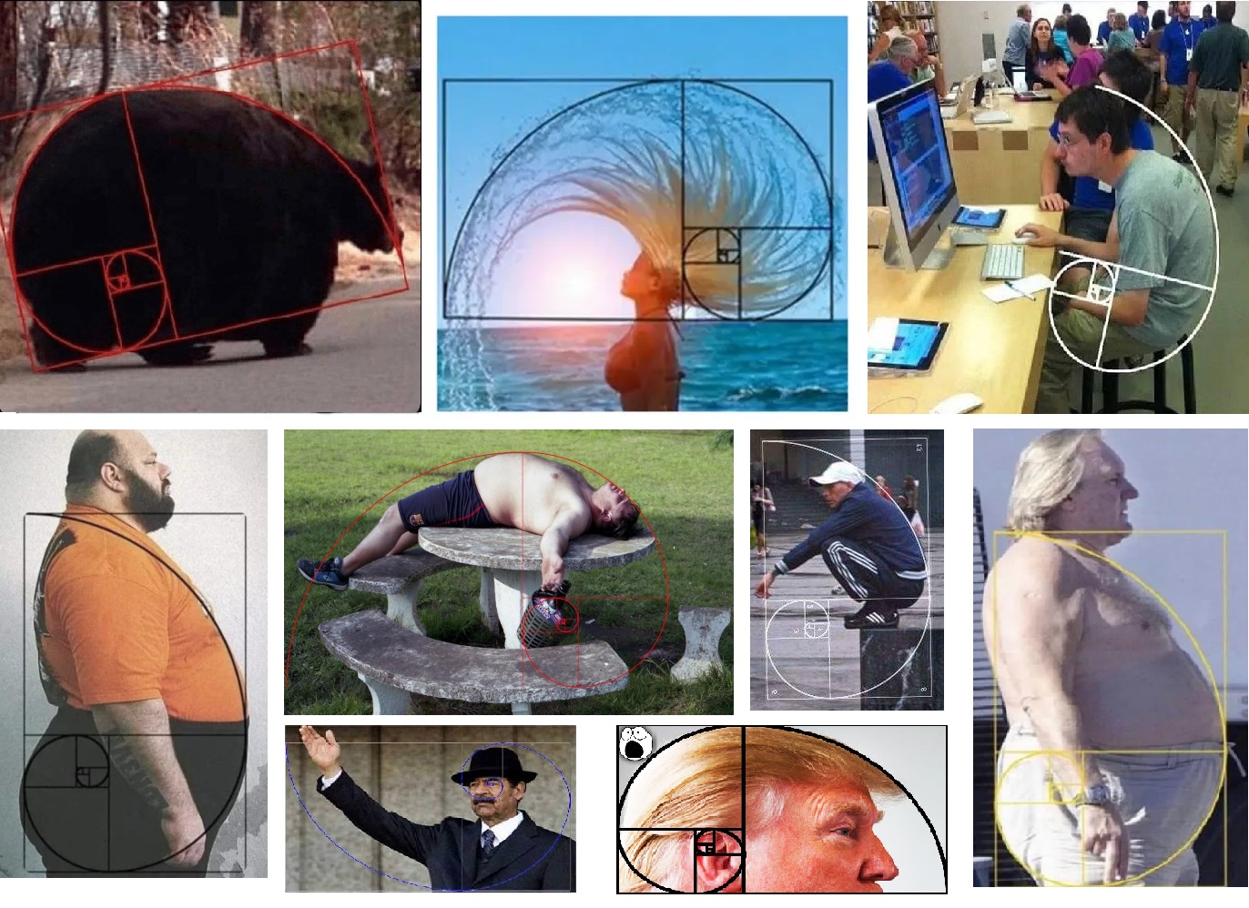 Натягивание золотой спирали на всё подряд