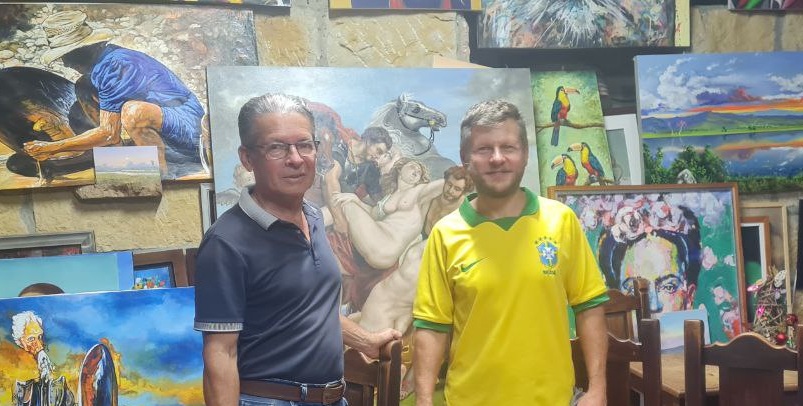 Встреча с художником Хесусом Паоло Росеро.