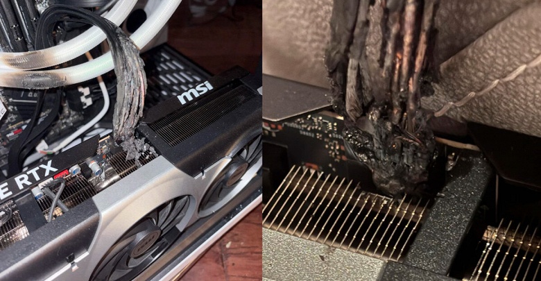 Очередная GeForce RTX 5090 натурально загорелась. Пользователь был рядом и успел предотвратить пожар - 1 Очередная GeForce RTX 5090 натурально загорелась. Пользователь был рядом и успел предотвратить пожар