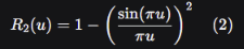 Примечание: Здесь u — нормированное расстояние. Формула (2) описывает вероятность найти два нуля на заданном относительном расстоянии и в точности совпадает с парной корреляционной функцией для собственных значений гауссовского унитарного ансамбля (GUE) в теории случайных матриц.  