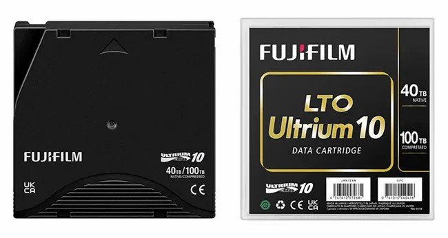 Старая добрая магнитная лента. Fujifilm выпустила картриджи LTO Ultrium 10 объёмом 40 ТБ