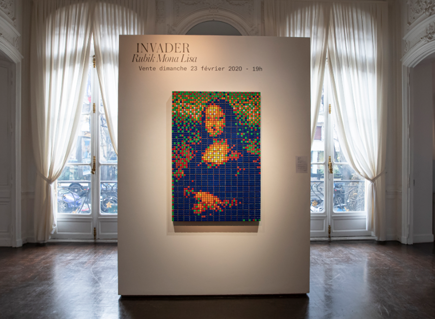 Invader. Rubik Mona Lisa. 2005.
