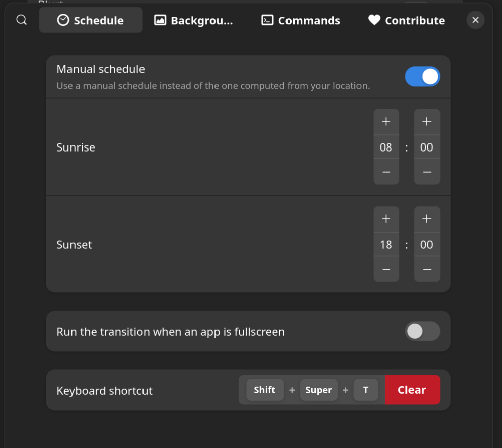 Night Theme Switcher