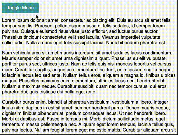 Заменяем JS обычным HTML - 4 Example of HTML Popover used as an offscreen navigation menu